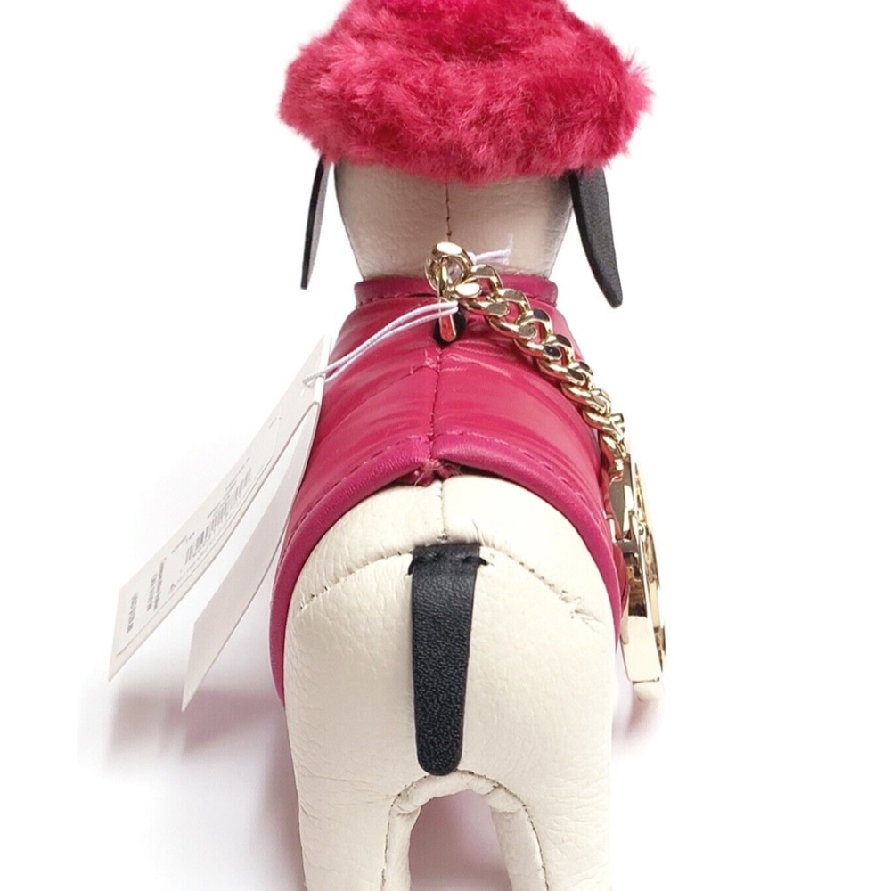 NEW Kate Spade Dachshund Claude Key Chain Festive Pink - Picture 7 of 15